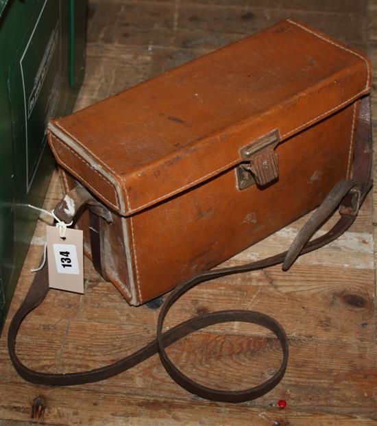 Leather cased surveyors level